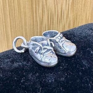 JAMES AVERY Sterling Silver Boy's Baby Shoes Charm; Unisex Baby Booties Pendant